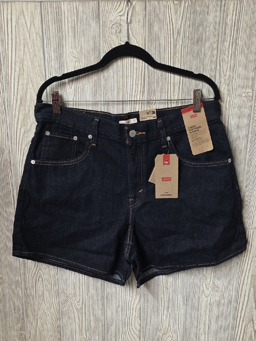 Levi's Dark Blue Jean Shorts